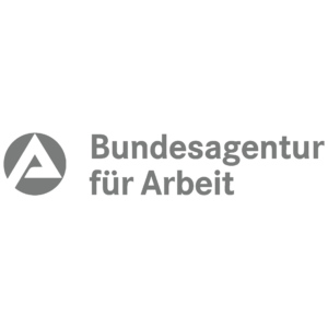 Logo der Bundesagentur für Arbeit in grau