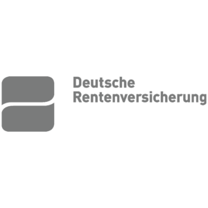 Logo der deutschen Rentenversicherung in grau